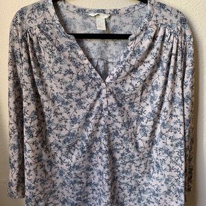 H&M long sleeve button top